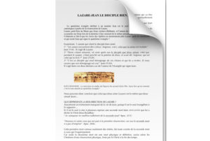 Lazare-Jean, le disciple bien aimé