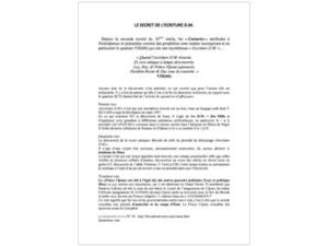 Le secret de l'écriture D.M.