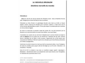 La Nouvelle Jérusalem